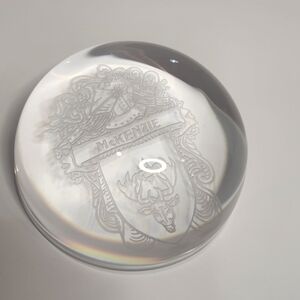 Elegant McKenzie Family Crest Paperweight